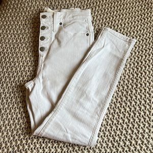 Madewell 10” high rise skinny crop jeans